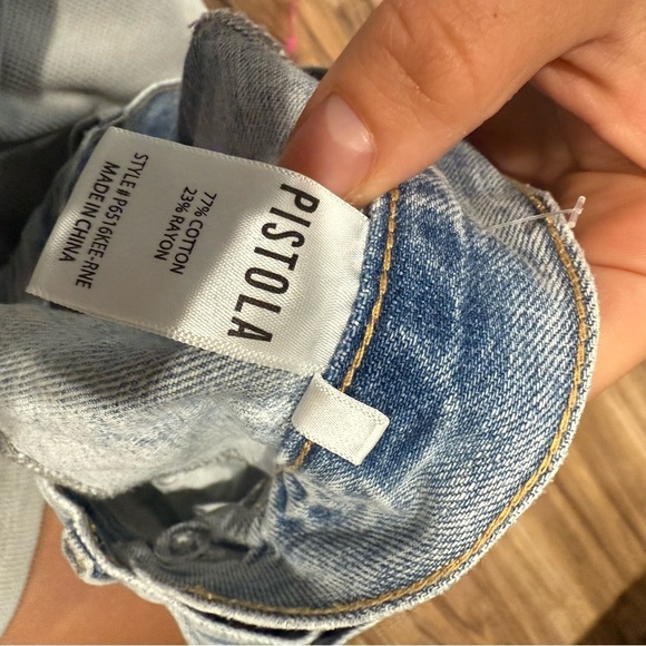 PISTOLA Bobbie Crossover Wide Leg Jeans Rennie - Picture 8 of 9